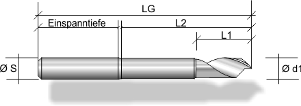Alu-Fr�ser F120 mit freigelegtem Hals